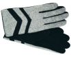 Зимние женские перчатки Eleganzza, цвет: черный/серый C2511 2006 г инфо 13680v.